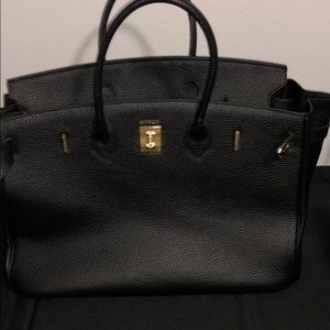 Black Work Bag - Ainifeel Birkin Style